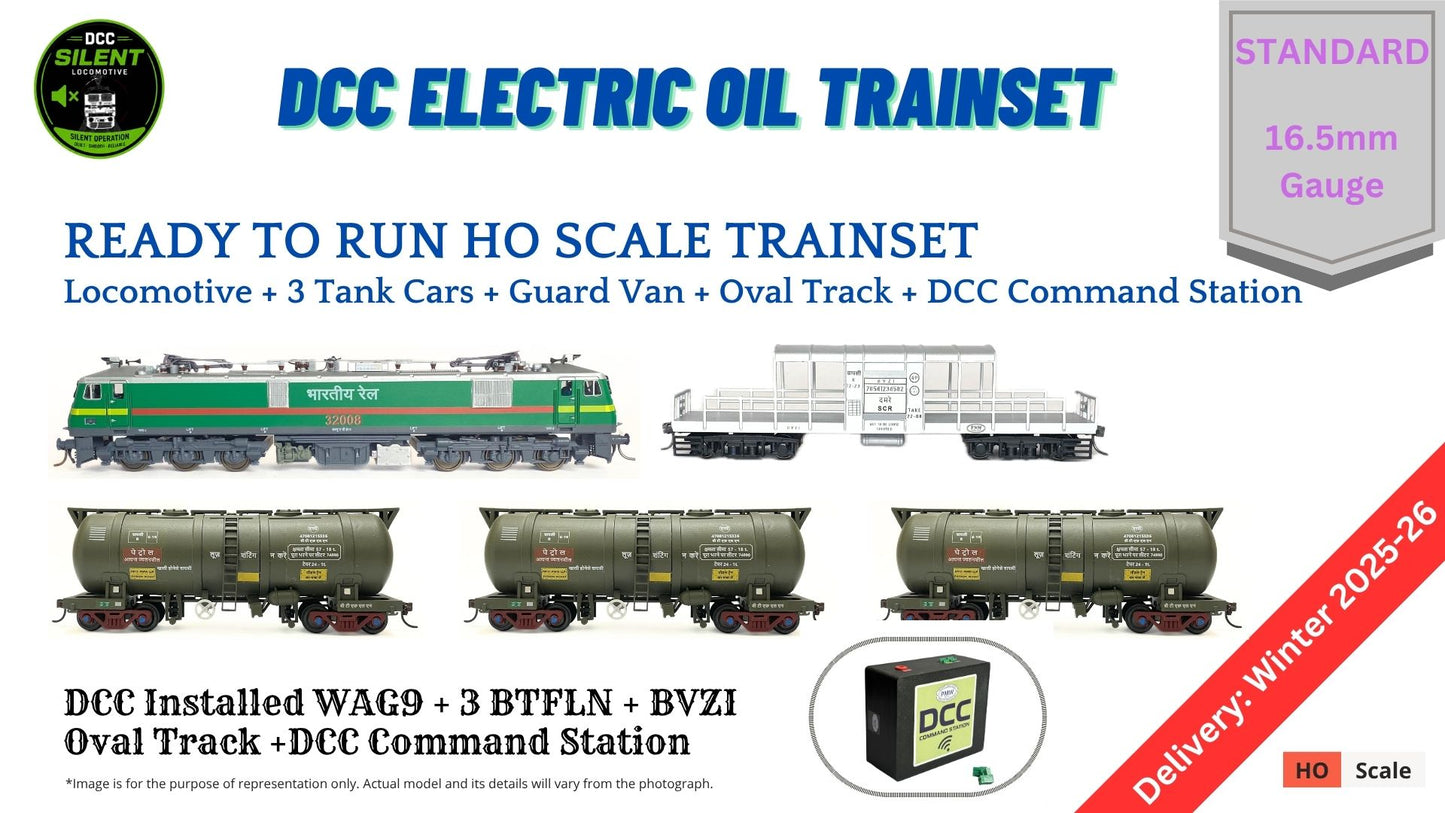 PRE-ORDER: DCC TRAIN SET: Electric Oil Train (With Track and Controller)