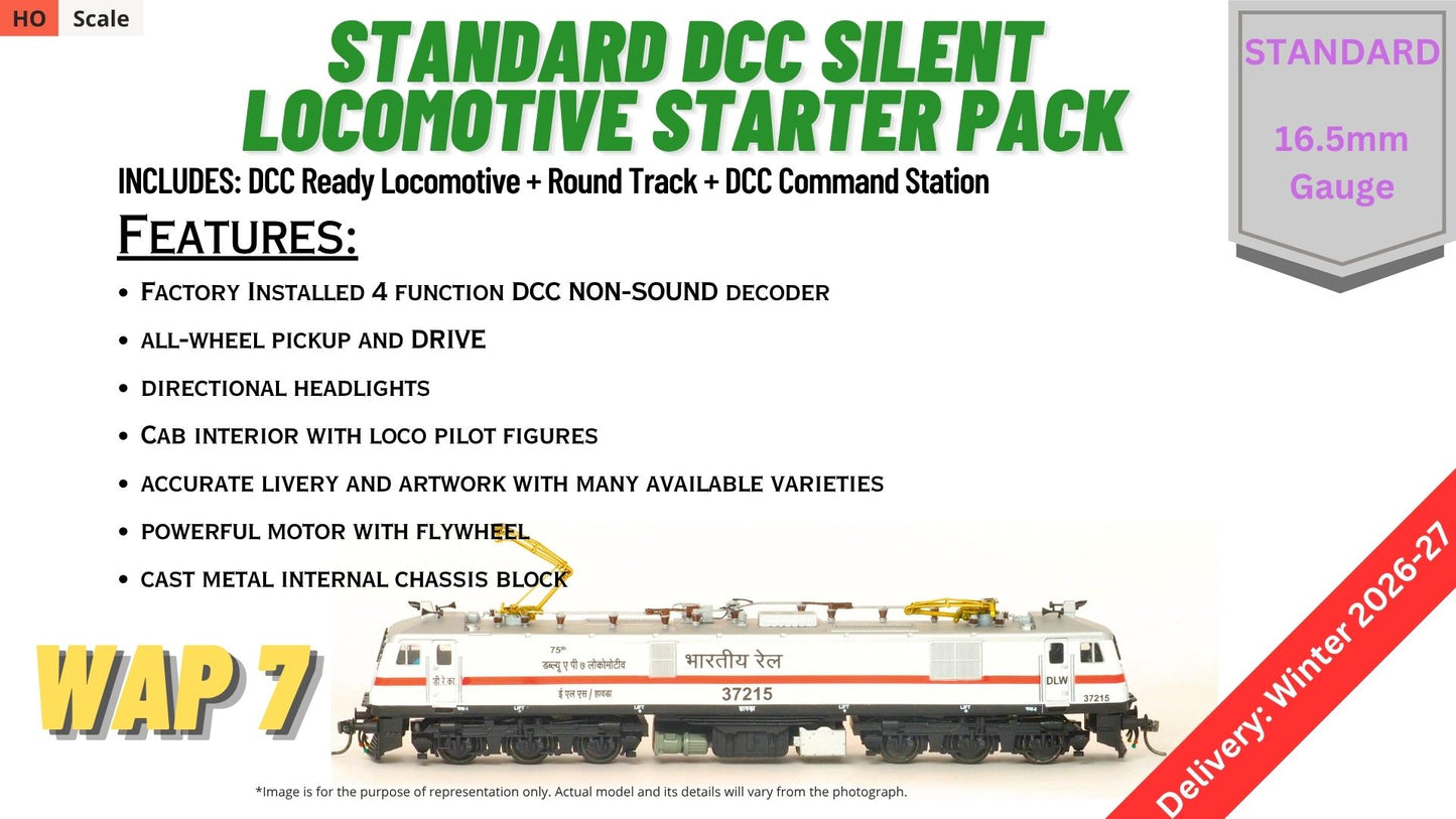 PRE-ORDER: RTR Locmotive Starter Pack - DCC Silent - WAP7/WAPi