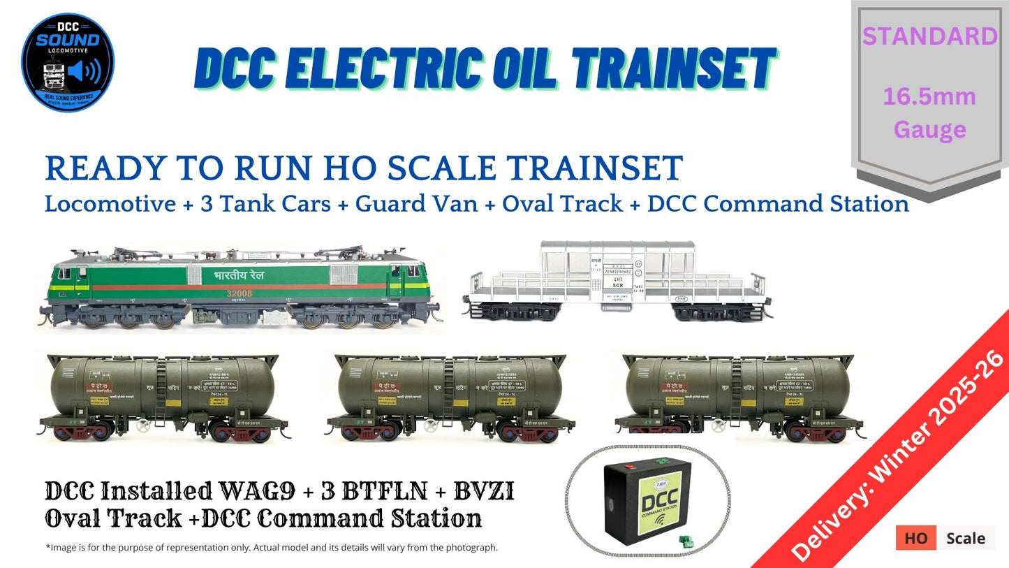 PRE-ORDER: DCC TRAIN SET: Electric Oil Train (With Track and Controller)