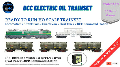 PRE-ORDER: DCC TRAIN SET: Electric Oil Train (With Track and Controller)