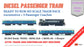 PRE-ORDER: TRAIN Pack: Diesel Passenger Train: Blue Livery (Without Track and Controller)