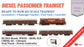 PRE-ORDER: TRAIN SET: Diesel Passenger Train: Old Maroon Livery (With Track and Controller)