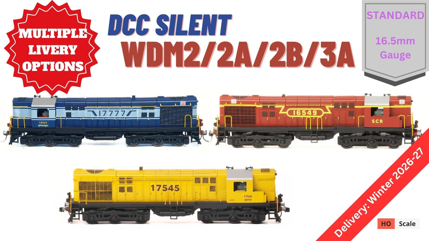 PRE-ORDER: STANDARD DCC SILENT WDM2 RTR Model in HO Scale (1:87)