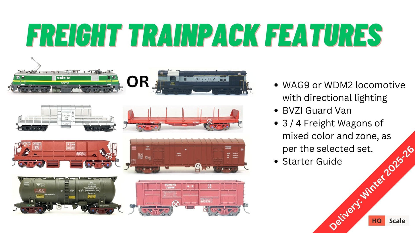 PRE-ORDER: TRAIN Pack: Diesel Mixed Freight Train (Without Track and Controller)