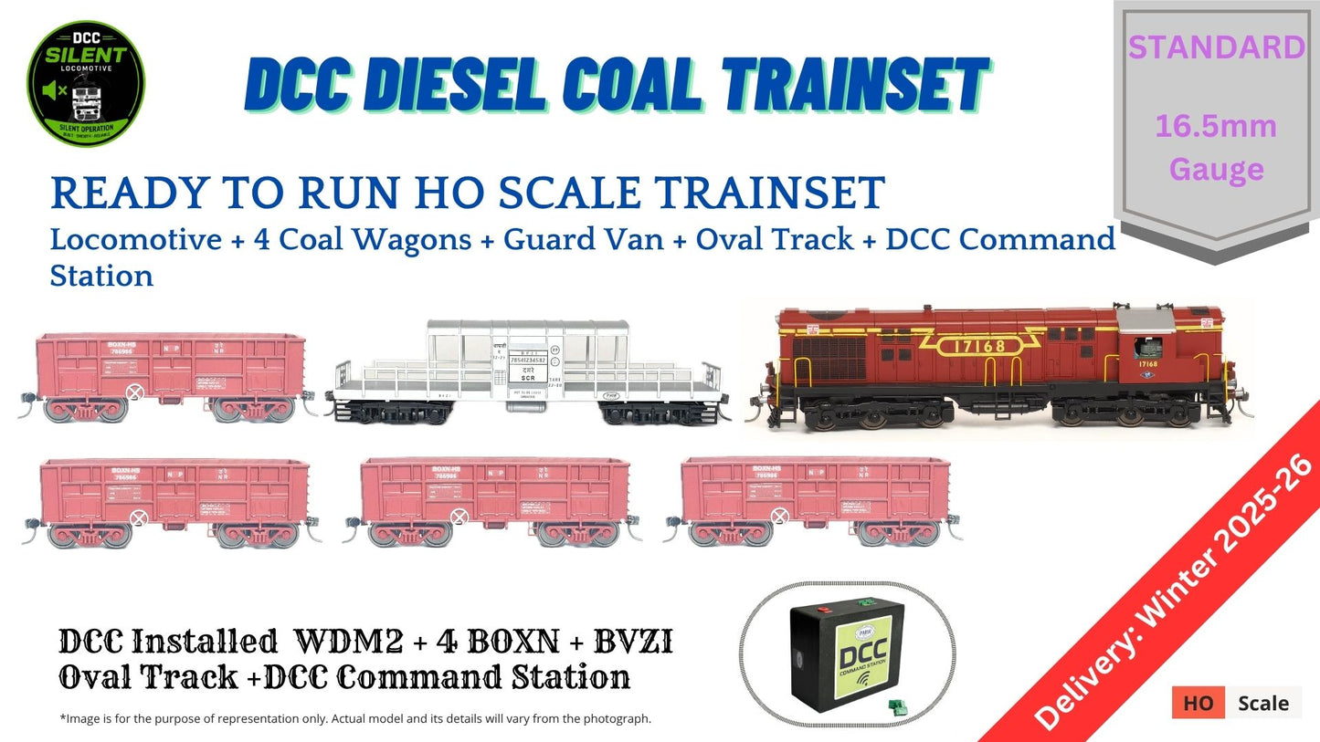 PRE-ORDER: DCC TRAIN Set: Diesel Coal Train (With Track and Controller)