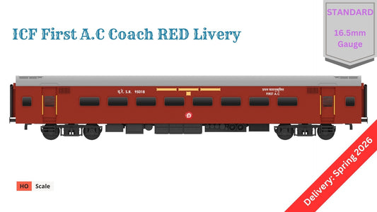 PRE-ORDER: ICF First A.C HO Scale - Red Livery (1955-1990s), Standard Version