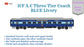 PRE-ORDER: ICF A.C Three Tier HO Scale - Blue Livery (2018-Current), Standard Version