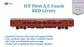 PRE-ORDER: ICF First A.C HO Scale - Red Livery (1955-1990s), Standard Version