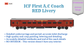 PRE-ORDER: ICF First A.C HO Scale - Red Livery (1955-1990s), Standard Version