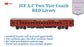 PRE-ORDER: ICF A.C Two Tier HO Scale - Red Livery (1955-1990s), Standard Version