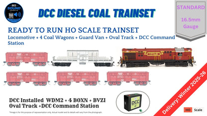 PRE-ORDER: DCC TRAIN Set: Diesel Coal Train (With Track and Controller)