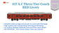 PRE-ORDER: ICF A.C Three Tier HO Scale - Red Livery (1955-1990s), Standard Version