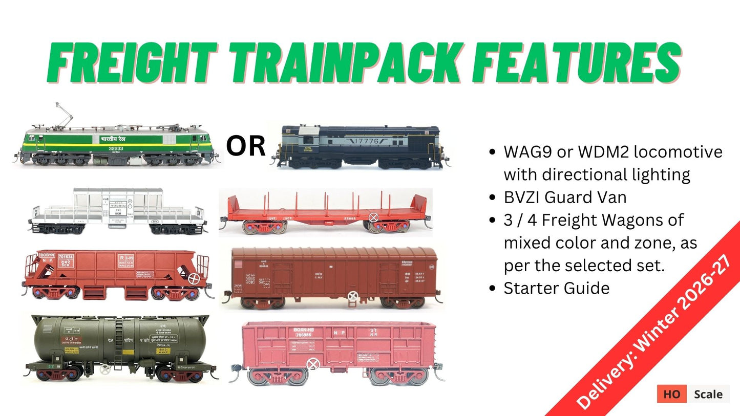 PRE-ORDER: TRAIN Pack: Diesel Mixed Freight Train (Without Track and Controller)