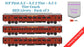 PRE-ORDER: ICF First AC+AC 2 Tier+AC 3 Tier, HO Scale - Classic Maroon, Standard, pack of 3