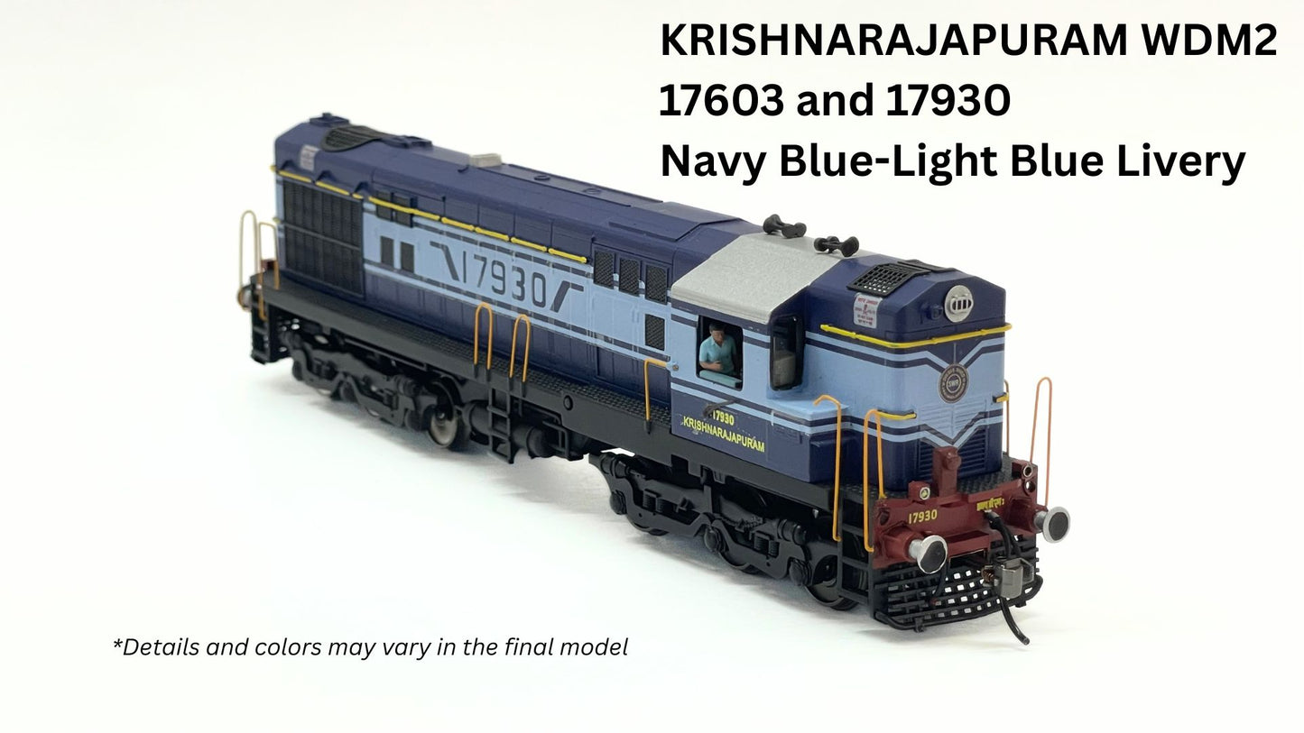 PRE-ORDER: PREMIUM DC/DCC READY WDM2 RTR Model in HO Scale (1:87)
