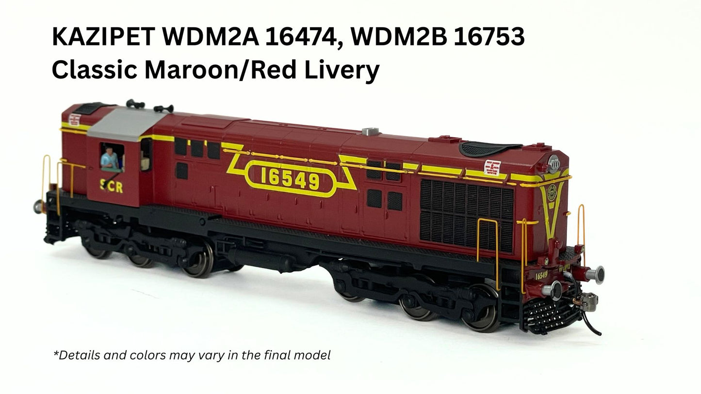 PRE-ORDER: STANDARD DC/DCC READY WDM2 RTR Model in HO Scale (1:87)