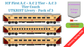 PRE-ORDER: ICF First AC+AC 2 Tier+AC 3 Tier, HO Scale - Utkrisht, Standard, pack of 3