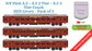 PRE-ORDER: ICF First AC+AC 2 Tier+AC 3 Tier, HO Scale - Classic Maroon, Standard, pack of 3