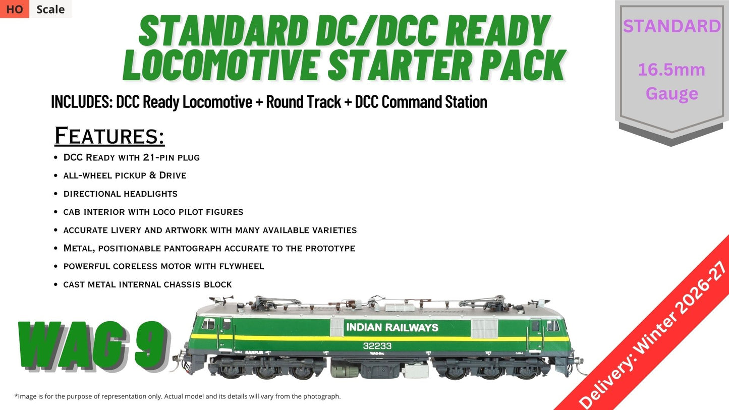 PRE-ORDER: RTR Locmotive Starter Pack - Standard DC/DCC Ready - WAG9