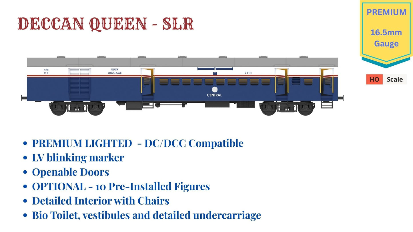 PRE-ORDER: DECCAN QUEEN - SLR, HO Scale - Premium Version