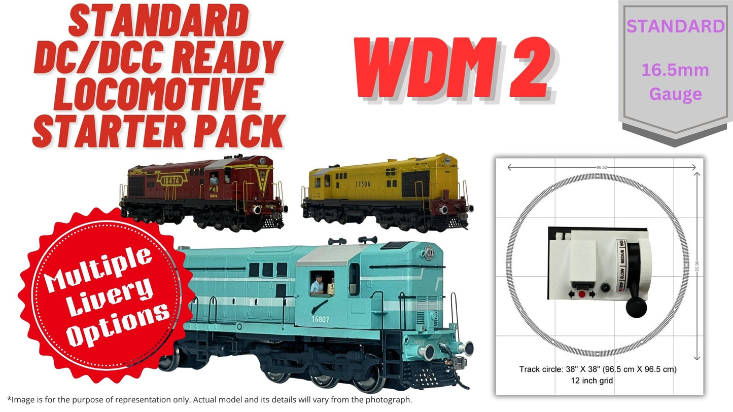 PRE-ORDER: RTR Locmotive Starter Pack - Standard DC/DCC Ready - WDM2
