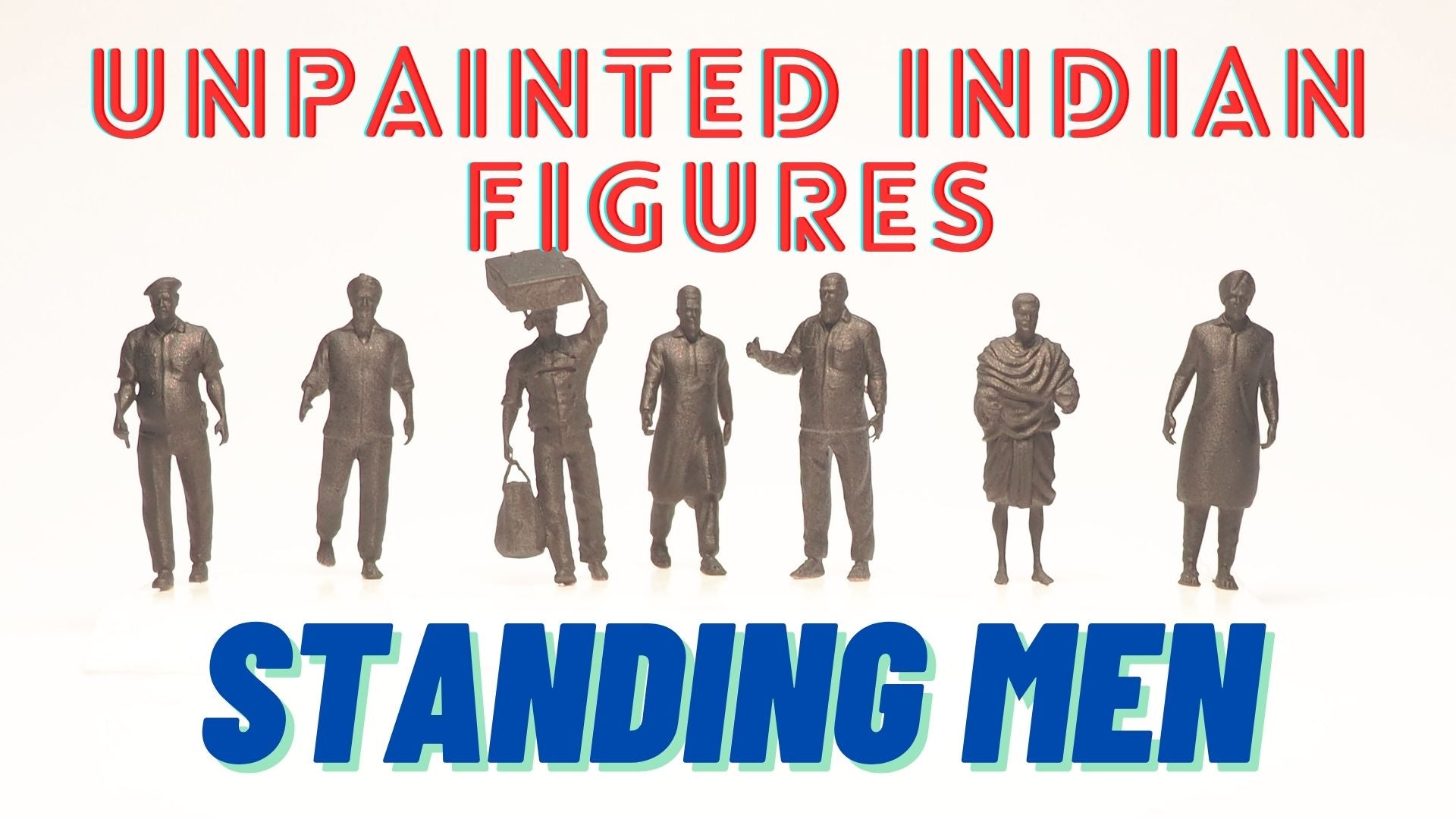 UNPAINTED Figures: Standing Indian Men – Precision Model Works