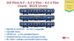 PRE-ORDER: ICF First AC+AC 2 Tier+AC 3 Tier, HO Scale - Blue, Premium, pack of 3