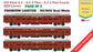 PRE-ORDER: ICF First AC+AC 2 Tier+AC 3 Tier, HO Scale - Classic Maroon, Premium, pack of 3
