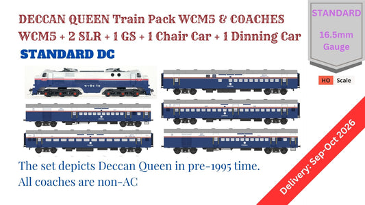 PRE-ORDER: DECCAN QUEEN Train Pack with WCM5 - STANDARD (No Tracks or Controller)