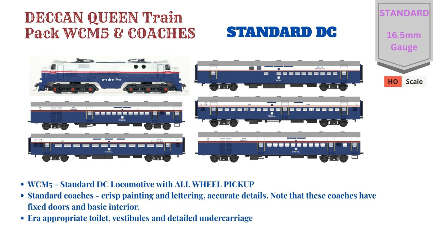 PRE-ORDER: DECCAN QUEEN Train Pack with WCM5 - STANDARD (No Tracks or Controller)