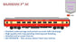 PRE-ORDER: RAJDHANI 3rd A.C HO Scale - Red-Cream Livery Standard Version