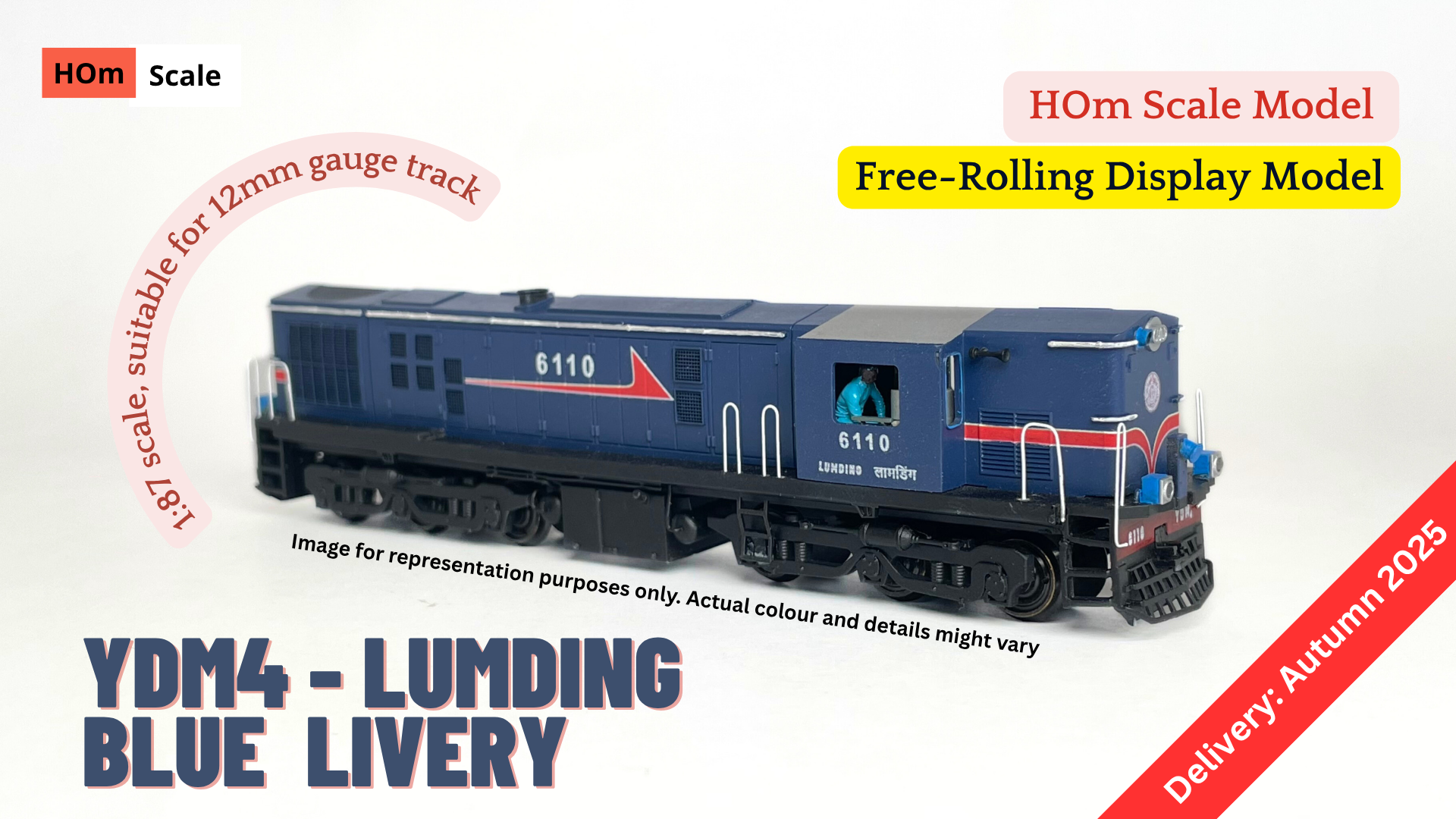 Lumding YDM4 - HOm Display/Free Rolling Model (12mm gauge track ...