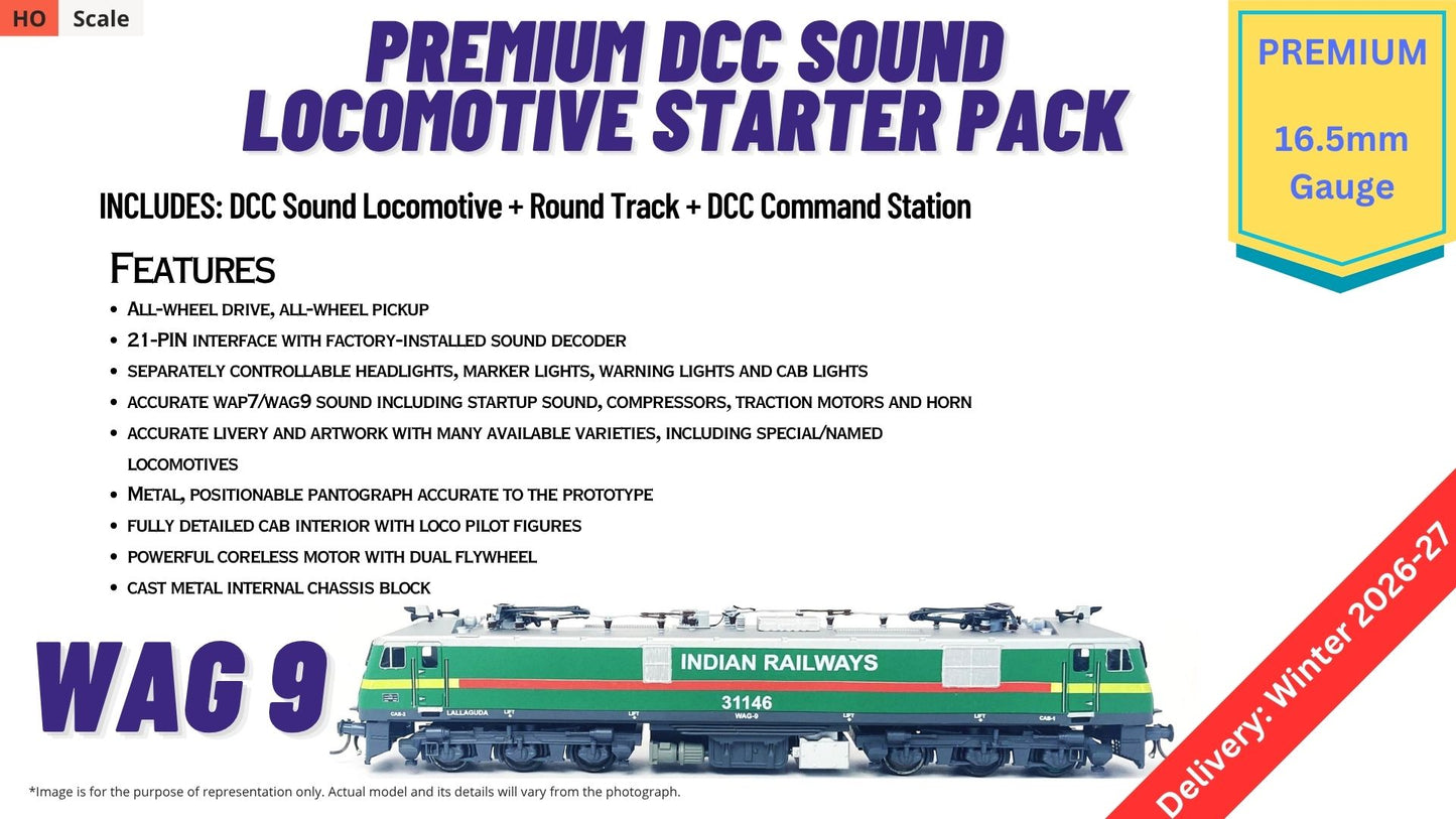 PRE-ORDER: RTR Locmotive Starter Pack - DCC Sound - WAG9