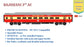 PRE-ORDER: RAJDHANI 3rd A.C HO Scale - Red-Cream Livery Premium Version
