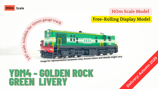 PRE-ORDER: Golden Rock YDM4 - HOm Display/Free Rolling Model (12mm gauge track)