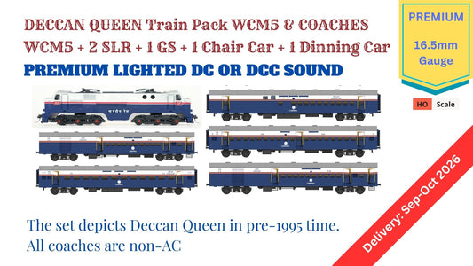 PRE-ORDER: DECCAN QUEEN RTR Train Pack with WCM5 - PREMIUM (No Tracks or Controller)