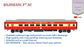 Made to Order: RAJDHANI 3rd A.C HO Scale - Red-Cream Livery Standard Version