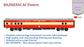 PRE-ORDER: RAJDHANI A.C PANTRY HO Scale - Red-Cream Livery Standard Version