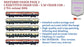 PRE-ORDER: SHATABDI COACH PACK - 2, HO Scale - Standard, pack of 5