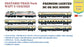 PRE-ORDER: Shatabdi Train Pack 1 with WAP7 - PREMIUM (No Tracks or Controller)