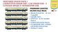 Made to Order: SHATABDI COACH PACK - 1, HO Scale - PREMIUM, pack of 5