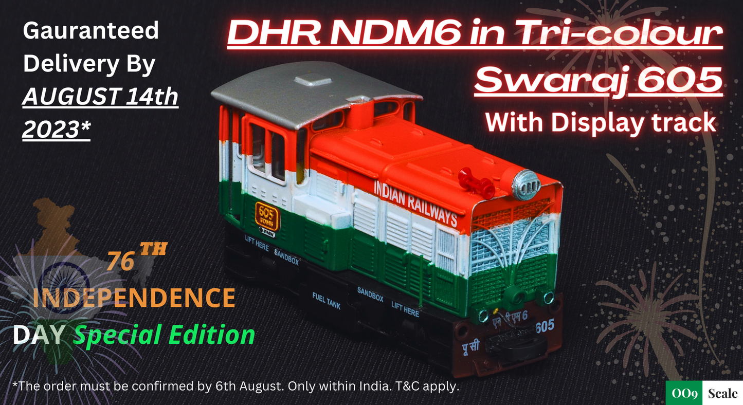 Independence Day Special Model: DHR NDM6 'Swaraj' in Tri-colour livery