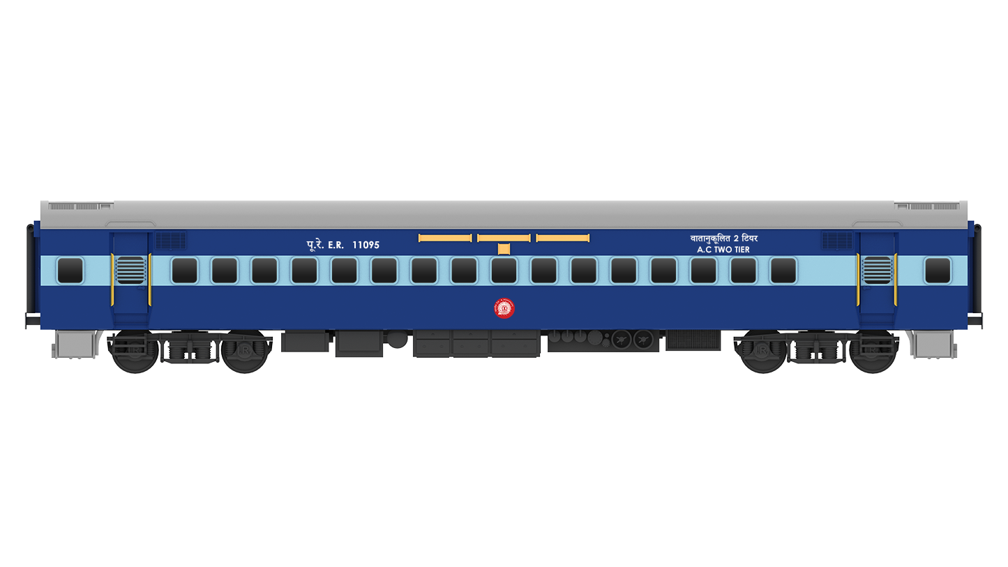PRE-ORDER: ICF A.C Two Tier HO Scale - Blue Livery (2018-Current), Standard Version