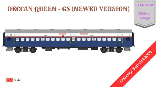 PRE-ORDER: DECCAN QUEEN - ICF GS (Newer Version), HO Scale - Standard Shell