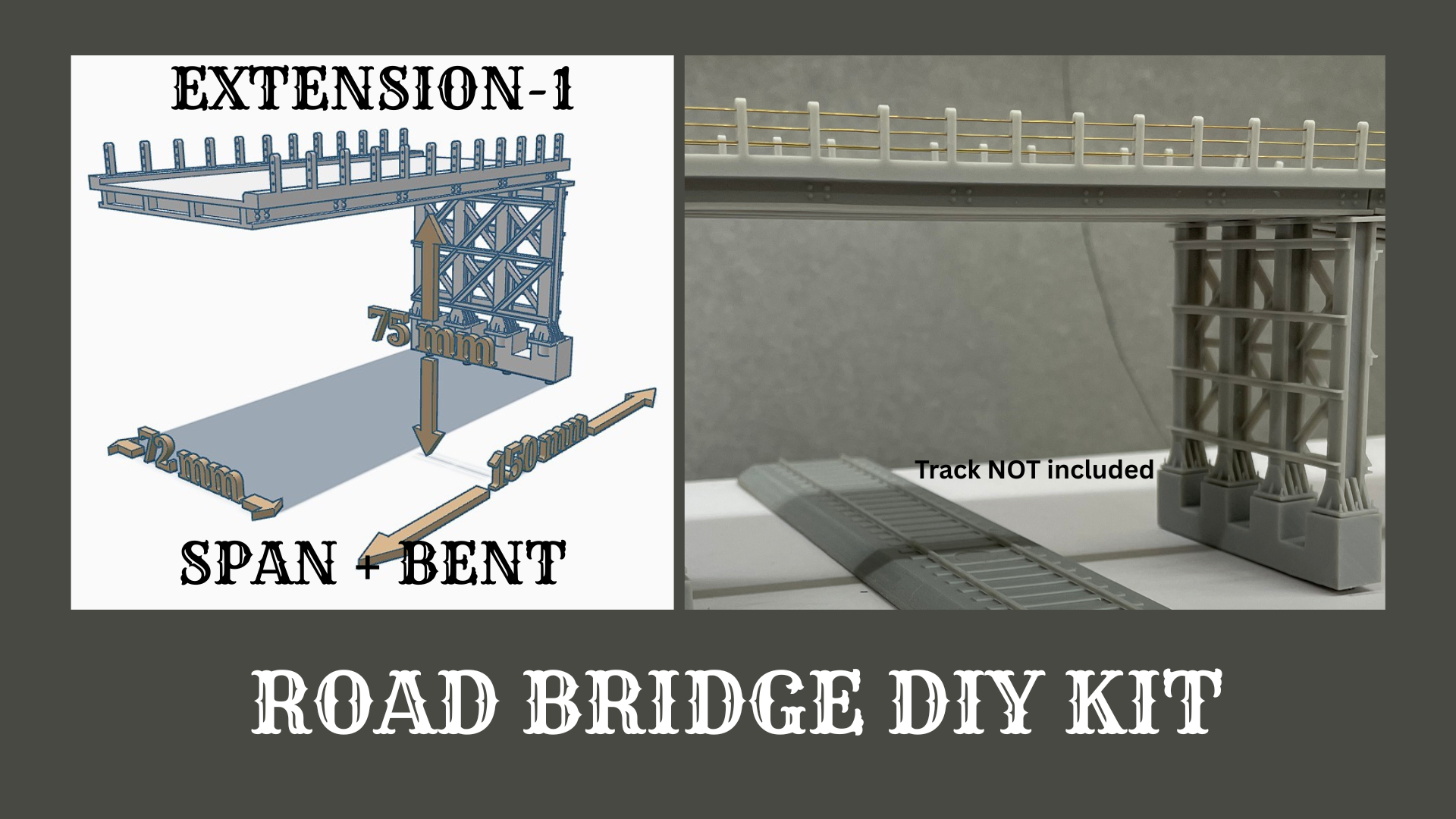 Road Bridge Extension Kit -1: Straight Span and Tall Bent – Precision ...