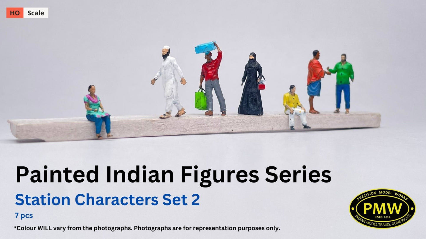 Painted Indian Figures : Station Characters - Set 2