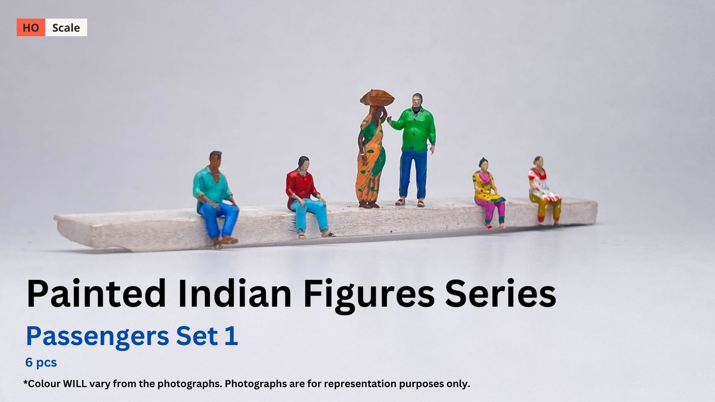 Painted Indian Figures : Passengers Set 1