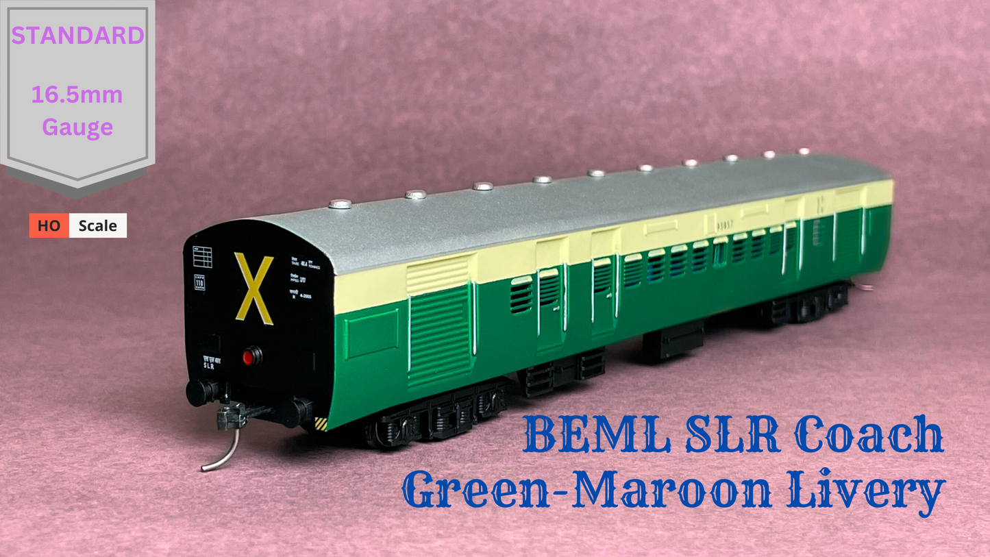 BEML SLR HO Scale: Cream-Green Livery