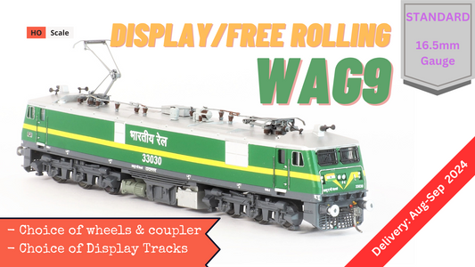 PRE-ORDER: DISPLAY/FREE-ROLLING WAG9 HO STANDARD Model, Non-motorized