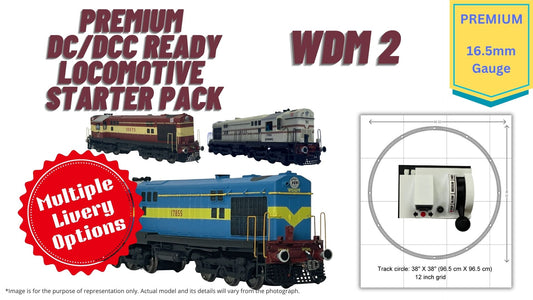 PRE-ORDER: RTR Locmotive Starter Pack - Premium DC/DCC Ready - WDM2